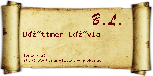 Büttner Lívia névjegykártya
